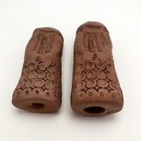 Hand-sculpted Terracotta Women, Presumed Scandinavian--A Pair