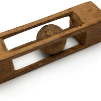 Nice Old Carved Single Ball in Cage Whimsy