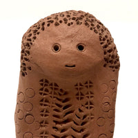Hand-sculpted Terracotta Women, Presumed Scandinavian--A Pair