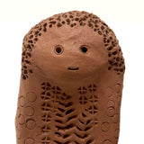 Hand-sculpted Terracotta Women, Presumed Scandinavian--A Pair