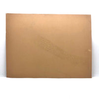 1940s Child's Crayon Drawing, Stone Wall Leading to Sun