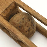 Nice Old Carved Single Ball in Cage Whimsy