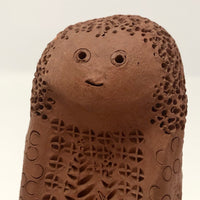 Hand-sculpted Terracotta Women, Presumed Scandinavian--A Pair