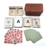 Two Kan-u-go Crossword Game Decks, c. 1930s, Complete with Instructions