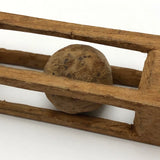 Nice Old Carved Single Ball in Cage Whimsy
