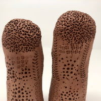 Hand-sculpted Terracotta Women, Presumed Scandinavian--A Pair
