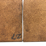 Pair of 1970s Studio Pottery Man and Woman Stoneware Bookends, Signed Liz