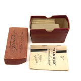 Two Kan-u-go Crossword Game Decks, c. 1930s, Complete with Instructions