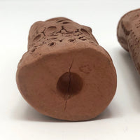 Hand-sculpted Terracotta Women, Presumed Scandinavian--A Pair