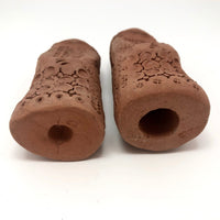 Hand-sculpted Terracotta Women, Presumed Scandinavian--A Pair