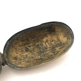 Old Brass Hand-engraved Snuff Box with Tulips, Presumed Dutch (Trench?)