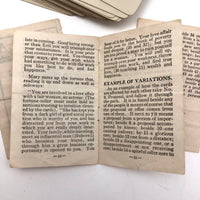 Teuila 1923 Fortune Telling Cards, Complete Deck of 45 with Instructions
