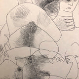James Bone, "Stuck," Ink Drawing, 1970
