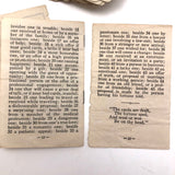 Teuila 1923 Fortune Telling Cards, Complete Deck of 45 with Instructions