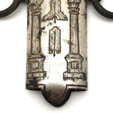 1800s Ames Mfg Co Scabbard Piece with Engraved Masonic Symbols