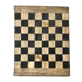 Oversized Antique Primitive Solid Wood Painted Checkers Gameboard
