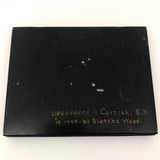 Tole Painted Cigarette Tin, Signed and Dated 1949
