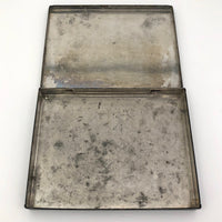 Tole Painted Cigarette Tin, Signed and Dated 1949