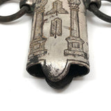 1800s Ames Mfg Co Scabbard Piece with Engraved Masonic Symbols