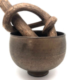 Mary and Edwin Scheier c. 1950s Copper Glazed Footed Bowl, Signed