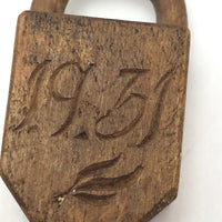 Miniature 1931 Carved Lock Whimsy Love Token?