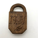 Miniature 1931 Carved Lock Whimsy Love Token?