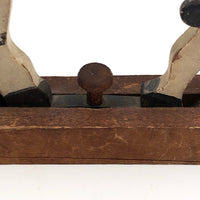 Antique Weston Toy Company Mechanical 19th Century Wooden Boxing Toy