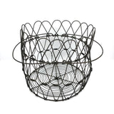 Great Old Extra Large Collapsible Wirework Egg Basket