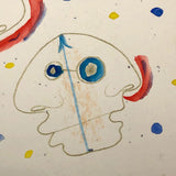 James Bone "Sea Creatures" Pencil and Watercolor 2010 Drawing