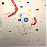 James Bone "Sea Creatures" Pencil and Watercolor 2010 Drawing