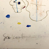 James Bone "Sea Creatures" Pencil and Watercolor 2010 Drawing