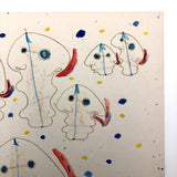 James Bone "Sea Creatures" Pencil and Watercolor 2010 Drawing