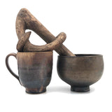 Mary and Edwin Scheier c. 1950s Copper Glazed Footed Bowl, Signed