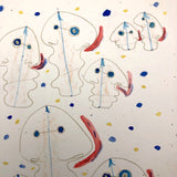 James Bone "Sea Creatures" Pencil and Watercolor 2010 Drawing