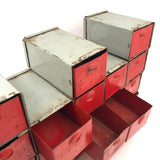 Fabulous Interlocking 18 Drawer Mid Century Industrial Cabinet, Presumed Dorman