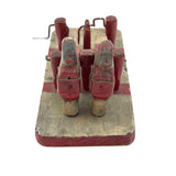 Wonderful 1937 Mechanical Folk Art Toy with Two Figures