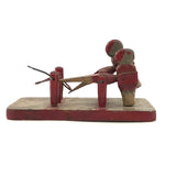 Wonderful 1937 Mechanical Folk Art Toy with Two Figures