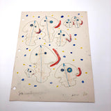 James Bone "Sea Creatures" Pencil and Watercolor 2010 Drawing