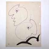 James Bone "Sea Creatures" Pencil and Watercolor 2010 Drawing