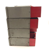 Fabulous Interlocking 18 Drawer Mid Century Industrial Cabinet, Presumed Dorman