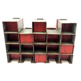 Fabulous Interlocking 18 Drawer Mid Century Industrial Cabinet, Presumed Dorman
