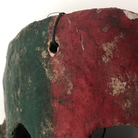 Early 20th Century Mexican Dance Mask with Long Nose and Horns