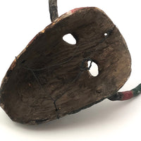 Early 20th Century Mexican Dance Mask with Long Nose and Horns