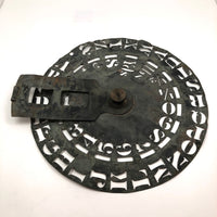 Unusual Brass Stencil Wheel with Gorgeous Patina, 1870s