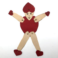 Handmade Jointed Paper Valentine Person!