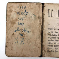 Keep Hands OFF, G.R's First German Book for School and Home, 1870s