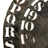 Unusual Brass Stencil Wheel with Gorgeous Patina, 1870s