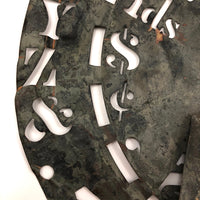 Unusual Brass Stencil Wheel with Gorgeous Patina, 1870s
