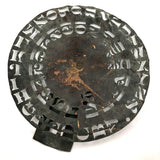Unusual Brass Stencil Wheel with Gorgeous Patina, 1870s