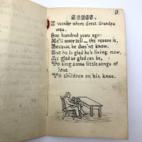 Handmade 1908 Children's Story Book with Sweet Drawings
